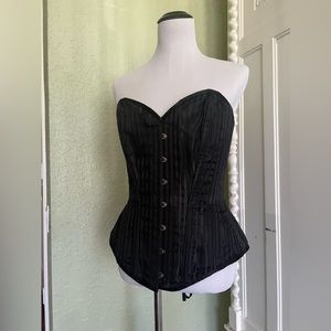 Corset Story Longline Waist Training/Steel Boned Corset. Size 32 In, Black